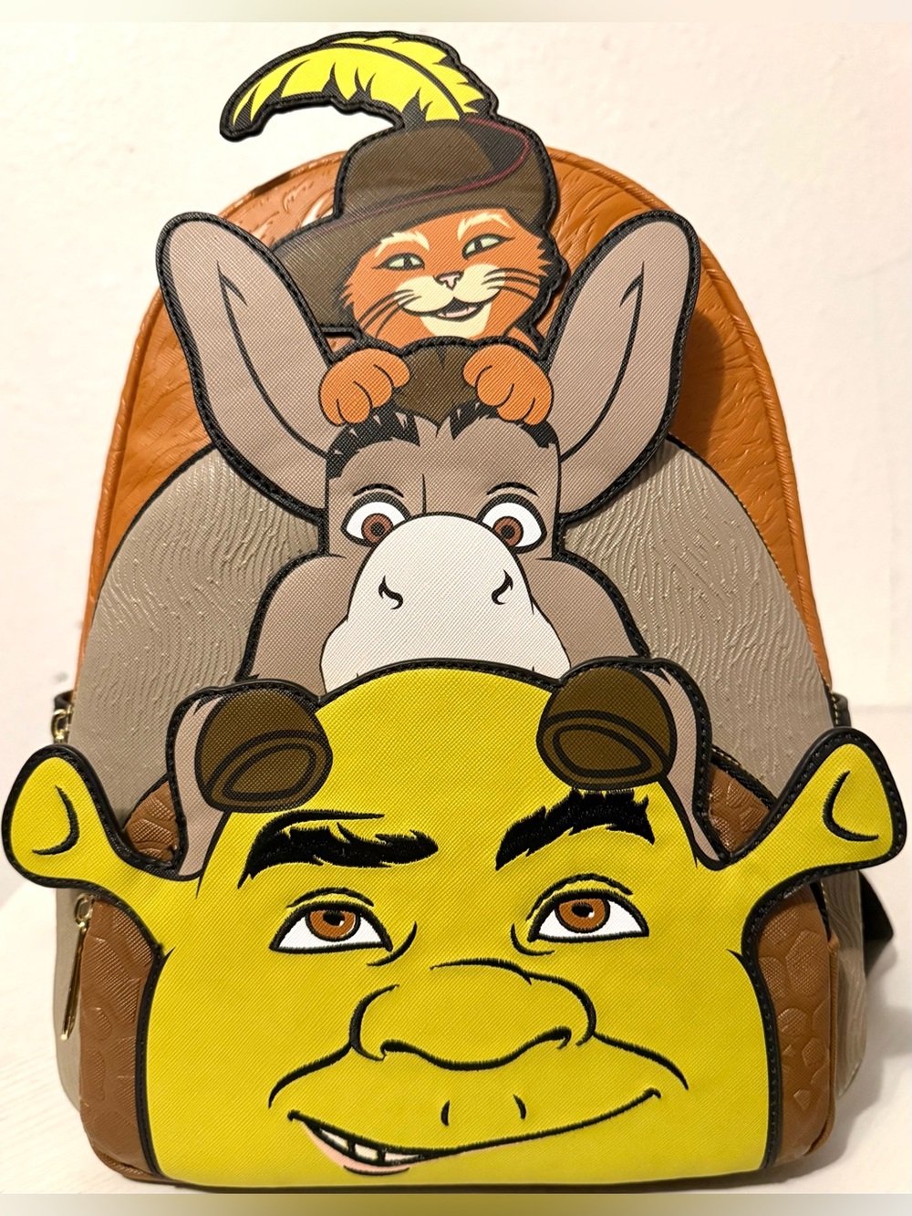Loungefly Mini Backpack - DreamWorks Shrek Triple Pocket